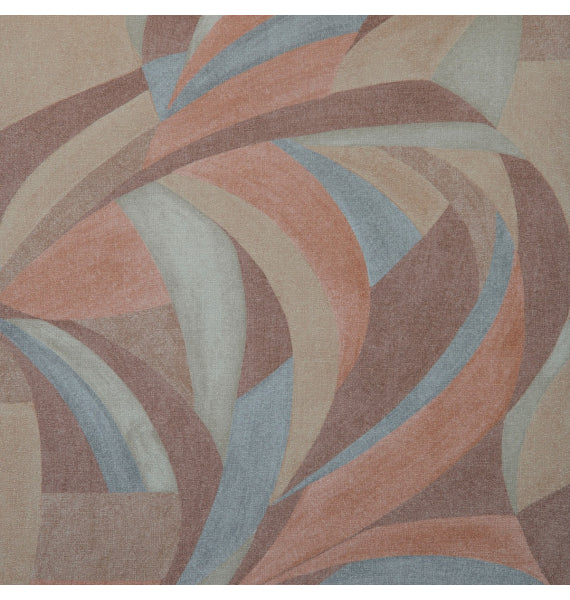 Modern geometrikus tapéta – meleg színekkel