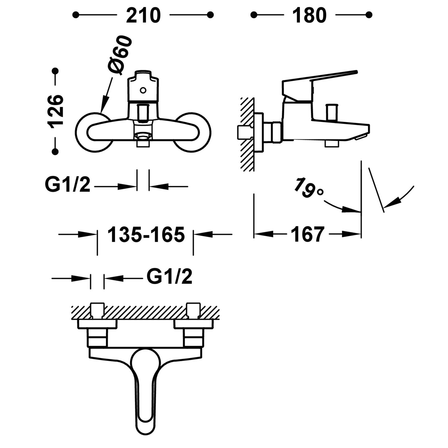 TRES- BASE KÁDTÖLTŐ CSAPTELEP+ZUHANYSZETT KRÓM- 21517010