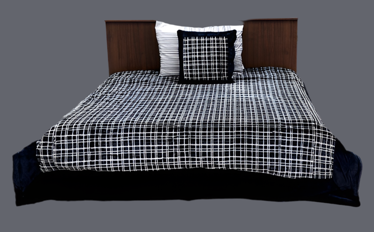 Albany fekete-fehér párnahuzat Szőnyegszalon