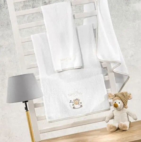 Aldo törölköző szett babáknak 40x60+65x120 / beige-barna