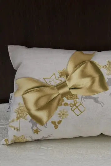 Arany masni díszpárna 30x45 / sárga-narancs