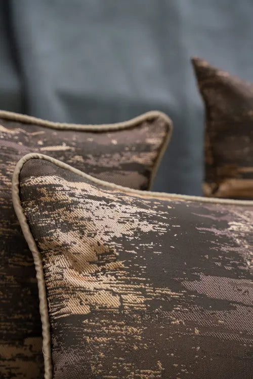 Asia 3 darabos sötétbarna díszpárna szett 5302 3 darabos szett / beige-barna