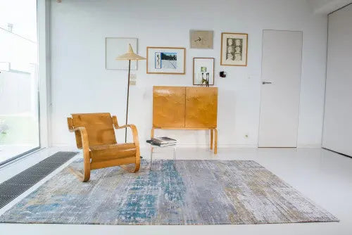 Atlantic Streaks Long Island Blue szőnyeg 8718 140kör / kék