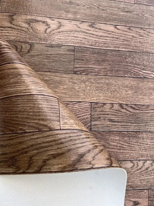 Barna laminált kismintás tekercses vinyl padló 200 cm-es 200 cm-es / beige-barna