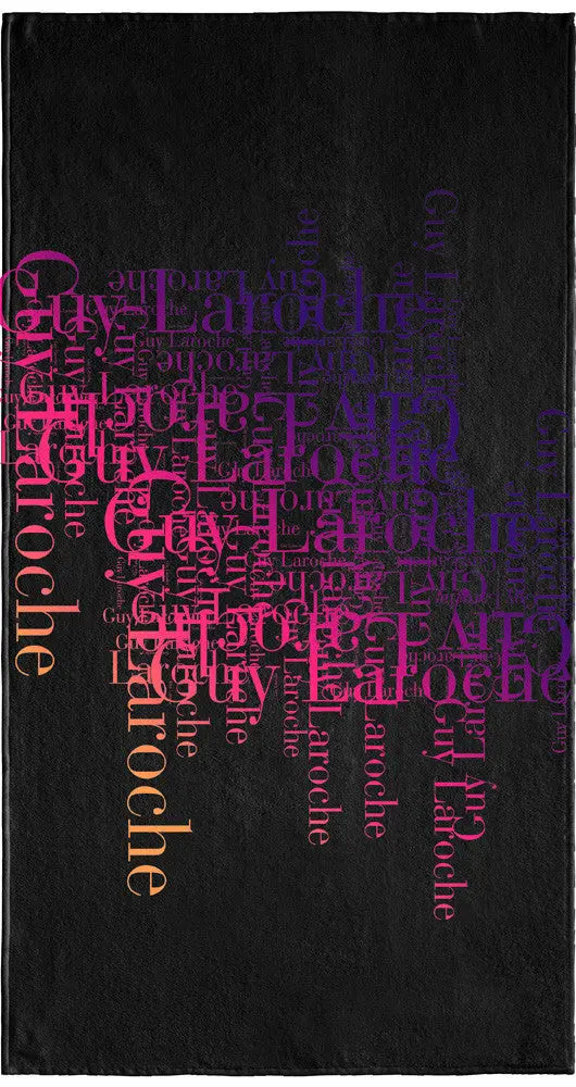 Beach Printed purple strandtörölköző 90x180 / rózsaszín-lila