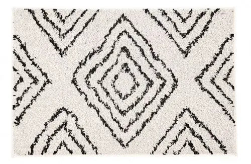 Boho nature fürdőszoba szőnyeg 55x65 / beige-barna