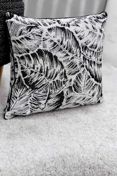 Borneo szürke díszpárna töltettel 40x40 / szürke