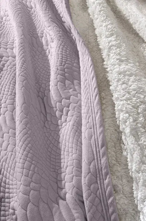 Capsule melanze ágyterítő szett 160x220+50x70 / rózsaszín-lila