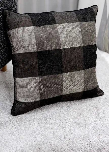 Carreaux szürke díszpárna töltettel 40x40 / szürke