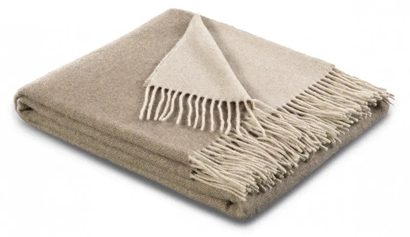 Cashmere natur-sand pléd 130x170 / beige-barna