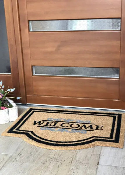 Coco Classic Welcome natural lábtörlő 60x80 / beige-barna