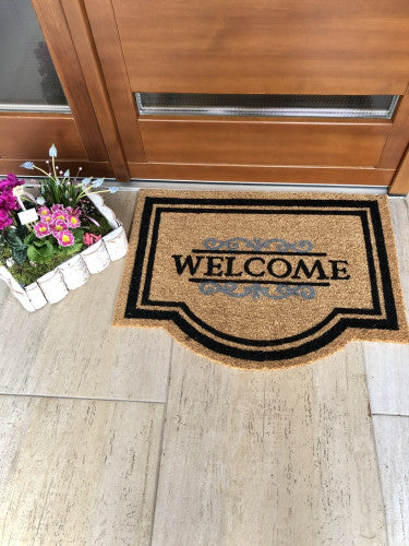 Coco Classic Welcome natural lábtörlő 60x80 / beige-barna