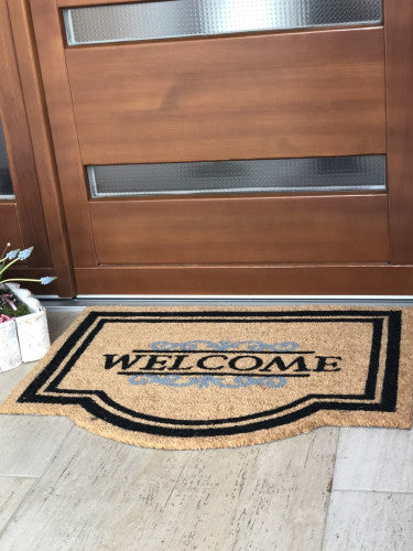 Coco Classic Welcome natural lábtörlő 60x80 / beige-barna