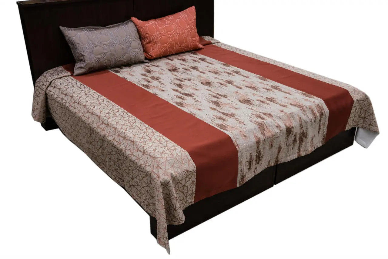 Colorado terra ágyterítő 220x240 / piros-bordó