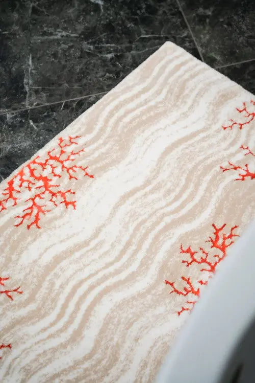 Coral Lobster fürdőszoba szőnyeg 60x60 / beige-barna