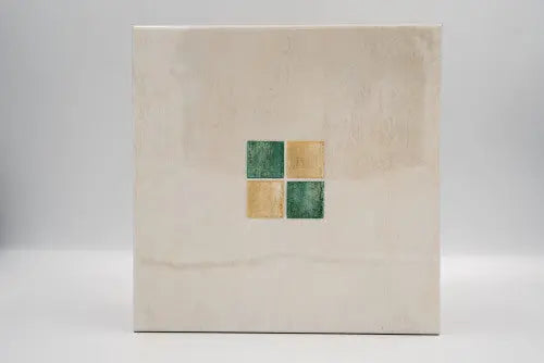 Dekorcsempe négyzetekkel/Pavona 20x20 / beige-barna