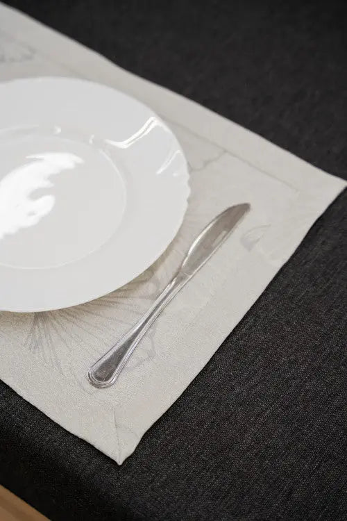 Diana szürke foltálló étkezési alátét szett 4 darabos szett / szürke