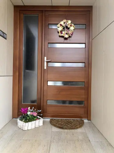 Draco natural hr félkör lábtörlő 40x60 / beige-barna