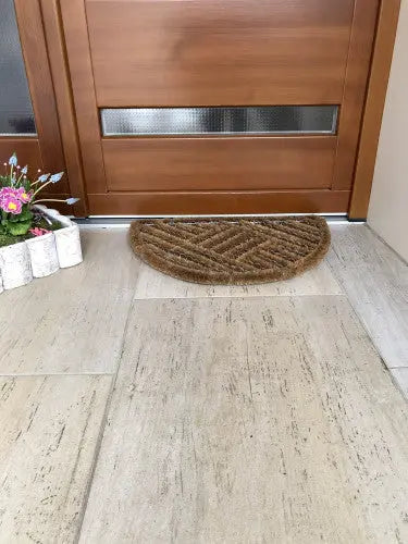 Draco natural hr félkör lábtörlő 40x60 / beige-barna