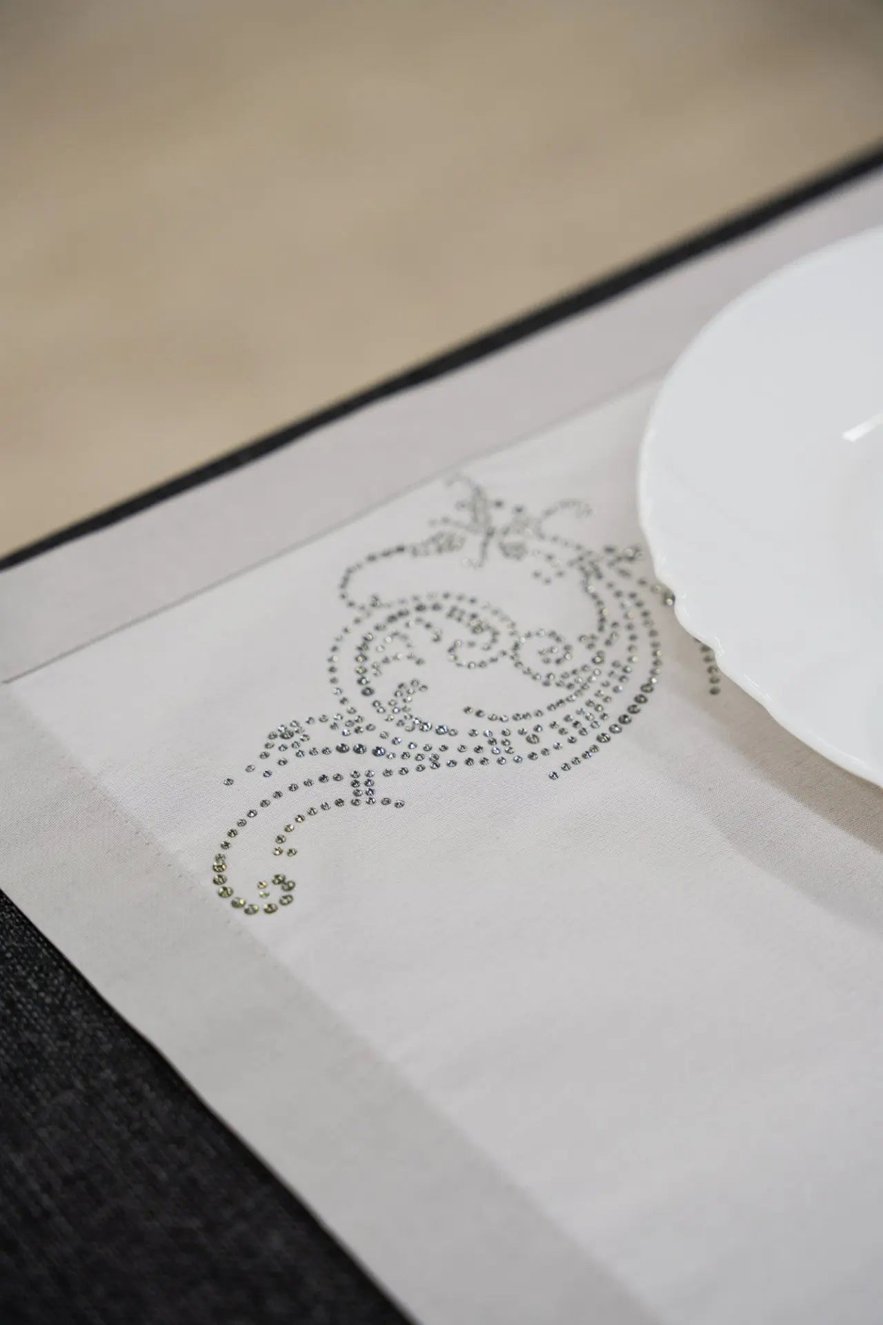 Edyta exkluzív acélszürke étkezési alátét szett 2db 32x45 / szürke