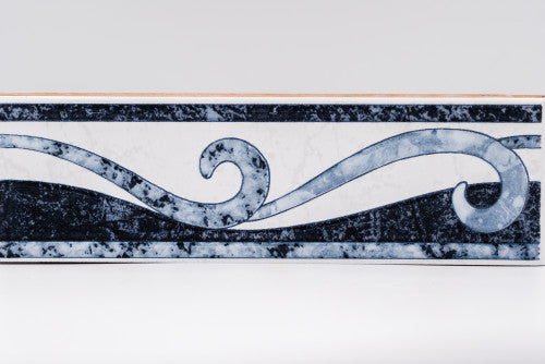 Égkék listello/Rodi blau 6x20 / kék