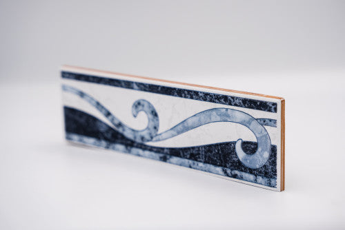 Égkék listello/Rodi blau 6x20 / kék