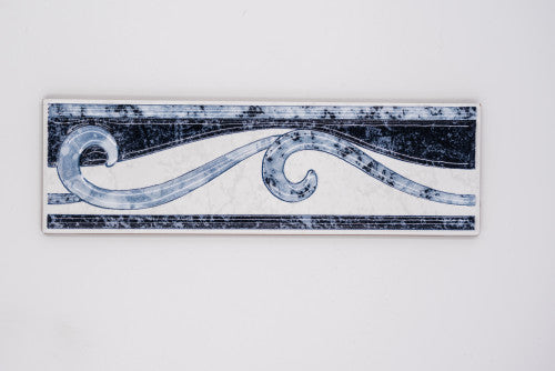 Égkék listello/Rodi blau 6x20 / kék