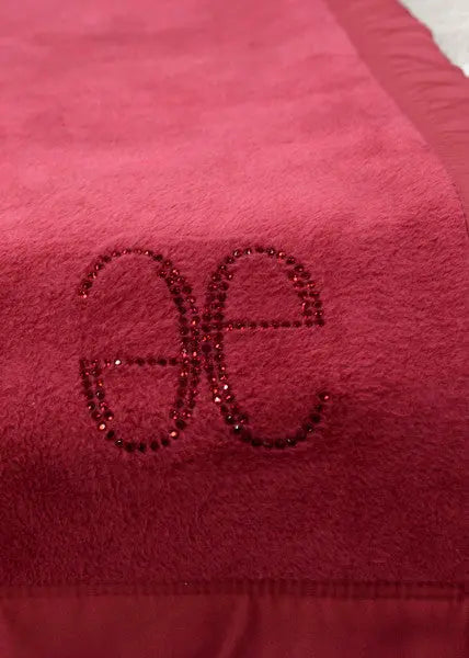 Elegance Swarowski pléd 150x200 / piros-bordó