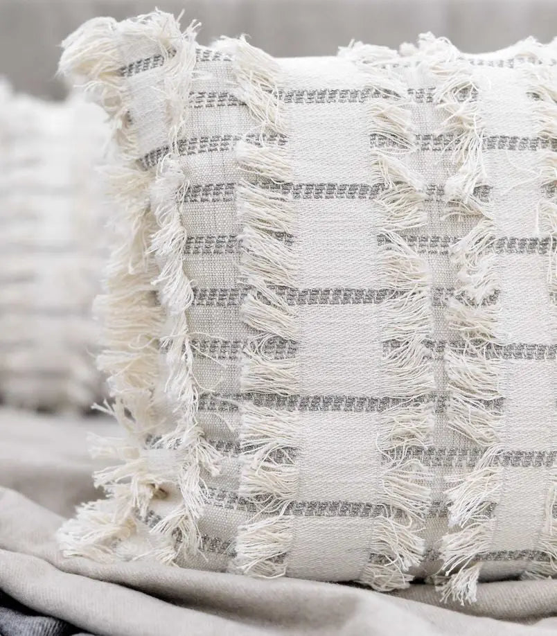 Expanse silver díszpárna huzat 40x40 / beige-barna