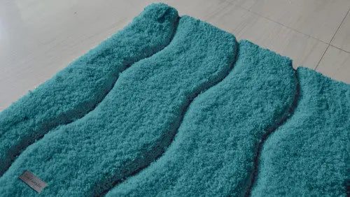 Fancy petrol fürdőszoba szőnyeg 55x85 / zöld