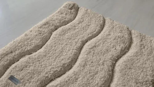 Fancy sand fürdőszoba szőnyeg 55x85 / beige-barna