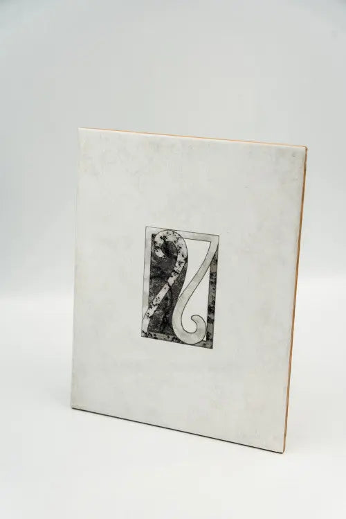 Fekete-fehér listello/Rodi 20x25 / fehér