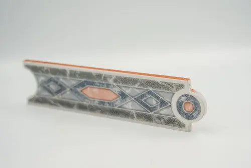 Félkörívben végződő listello 5239 5x20 / fehér