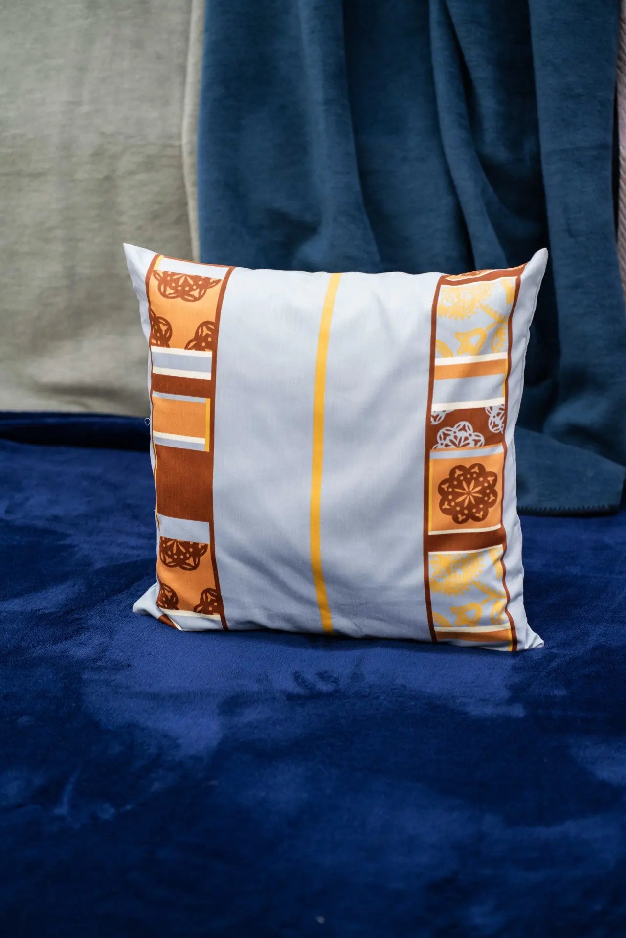 Franceoise díszpárna huzat 50x50 / kék