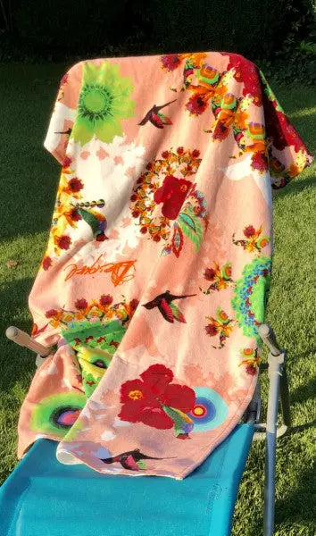 Galactic strandtörölköző 95x150 / sárga-narancs