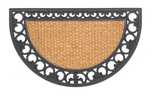 Gazelle félkör lábtörlő 45x75 / beige-barna