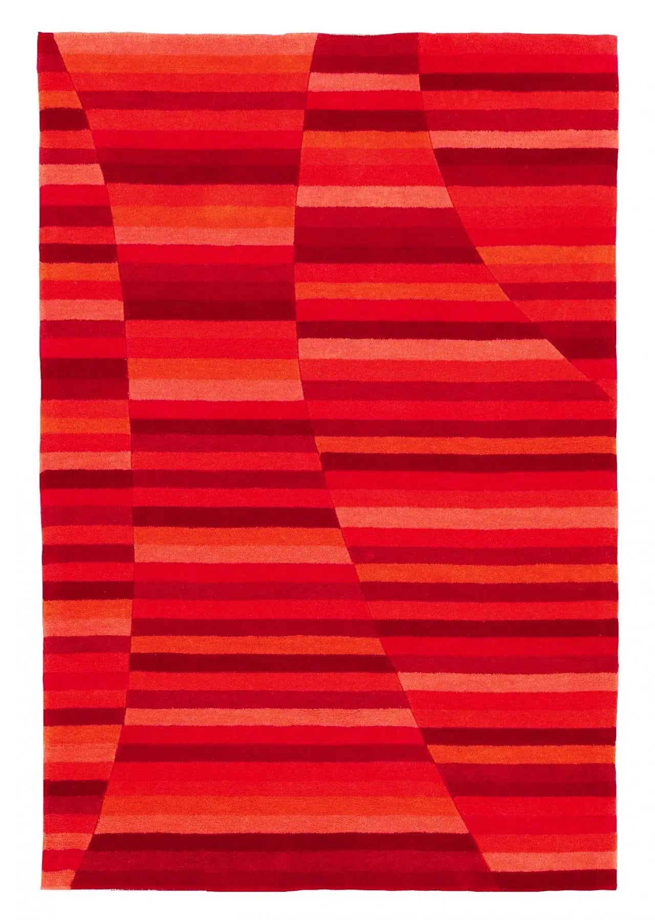 Happy 942 rot kézi tűzésű szőnyeg 65x135 / piros-bordó