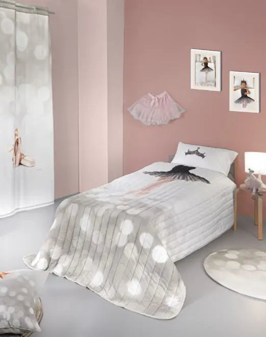 Heroes balettos ágyterítő szett 160x230+50x70 / fehér