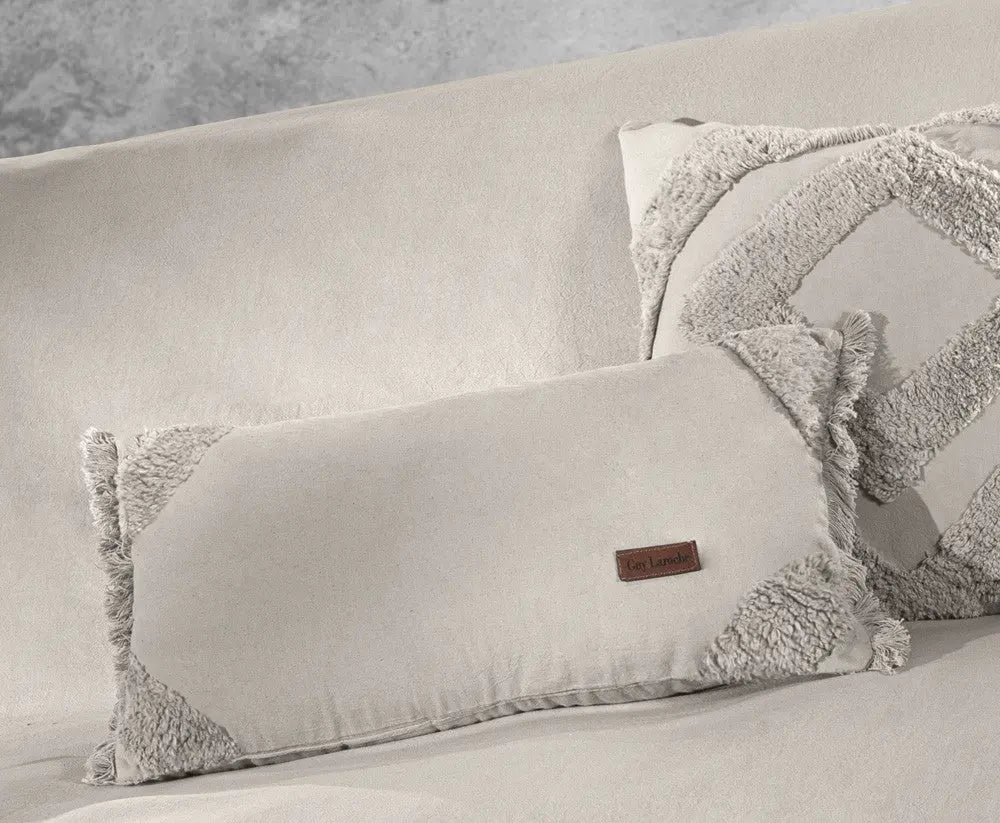 Hidi natural párnahuzat 30x45 / beige-barna