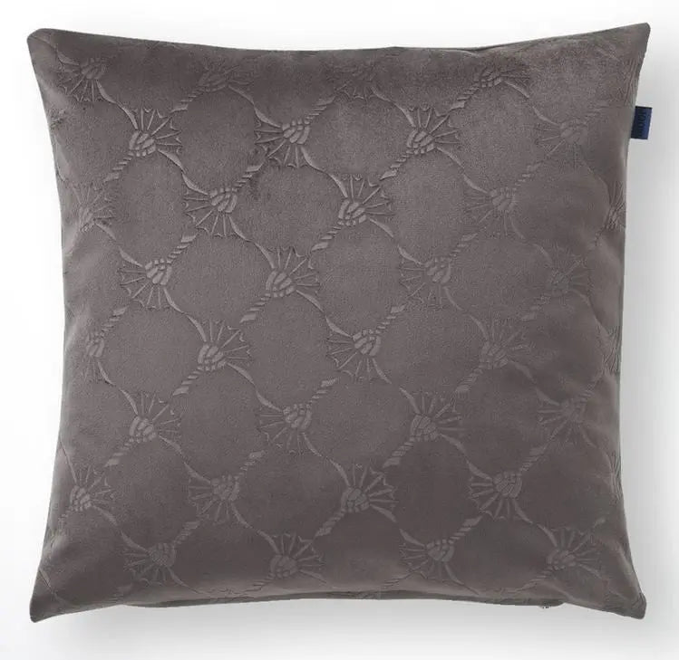 Joop! Emboss antracit díszpárna 38x38 / beige-barna