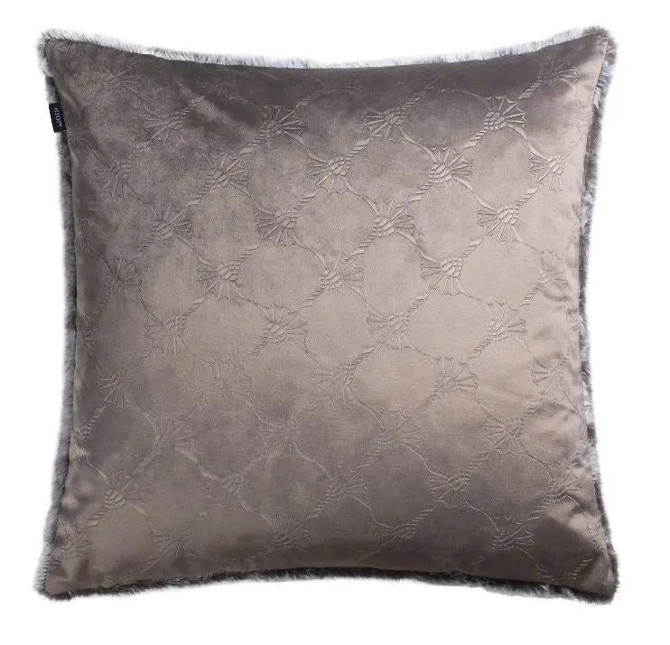 Joop! Fur grau díszpárna 45x45 / beige-barna