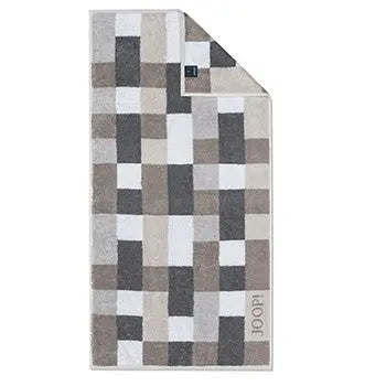 Joop! Infinity checked sand törölköző 80x150 / beige-barna