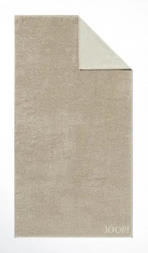 Joop! Uni doubleface sand törölköző 50x100 / beige-barna