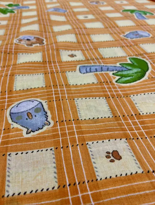 Jungle Friends gyerekmintás sötétítő PISADOS PÁLMÁS - Szőnyegszalon