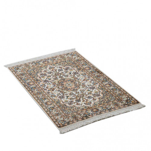 Kashan cream selyemszőnyeg 64X91 64x91 / beige-barna
