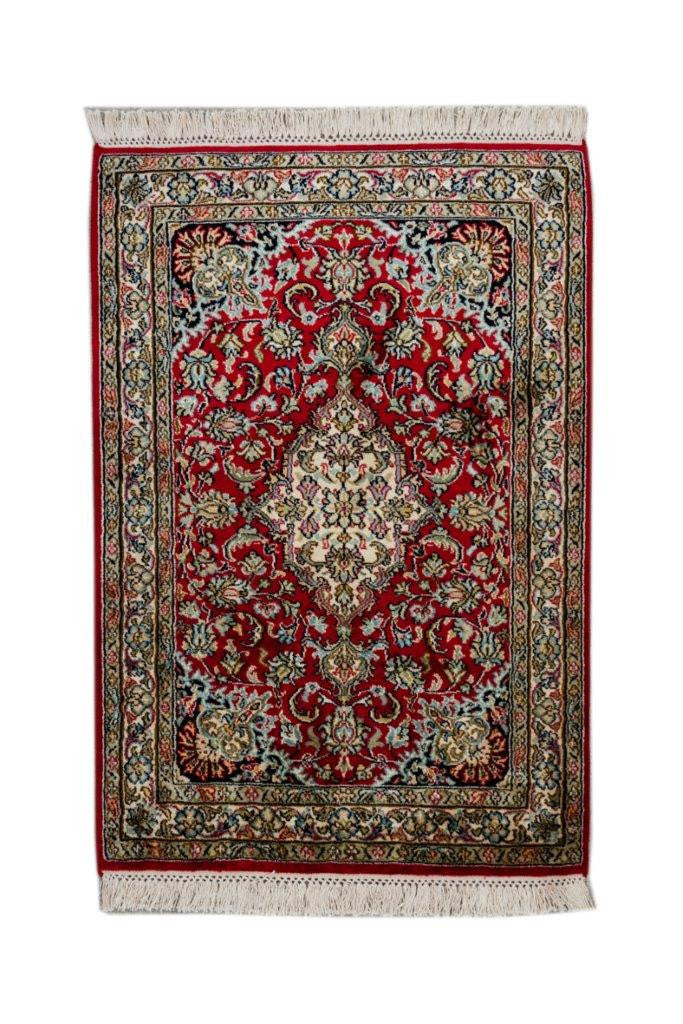 Kashan red selyemszőnyeg 65X88 65x88 / piros-bordó