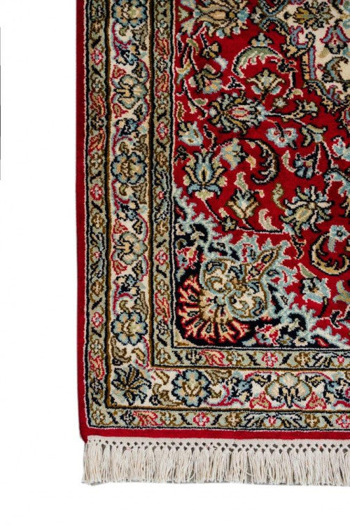 Kashan red selyemszőnyeg 65X88 65x88 / piros-bordó