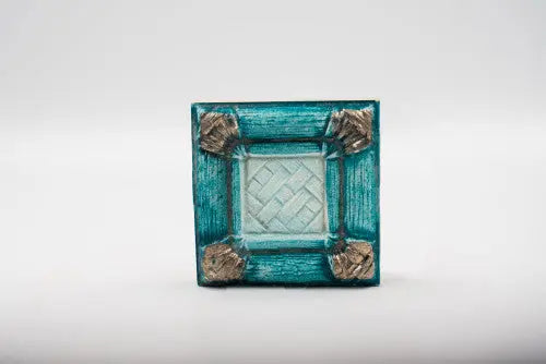 Kék bambusz hatású dekor/Bamboo 6,5x6,5 / kék