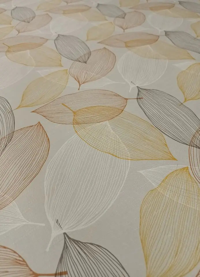 Leaves narancs terítő 140x140 / sárga-narancs