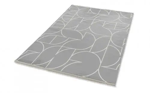 Magic kontúr szürke-fehér mintás szőnyeg 222 004 133x190 / szürke